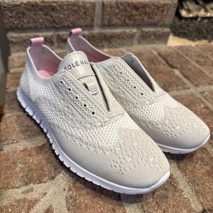 Cole Haan ZeroGrand W24030 Women's Sneaker Oxford Shoes Wingtip Knit US 7B Gray
